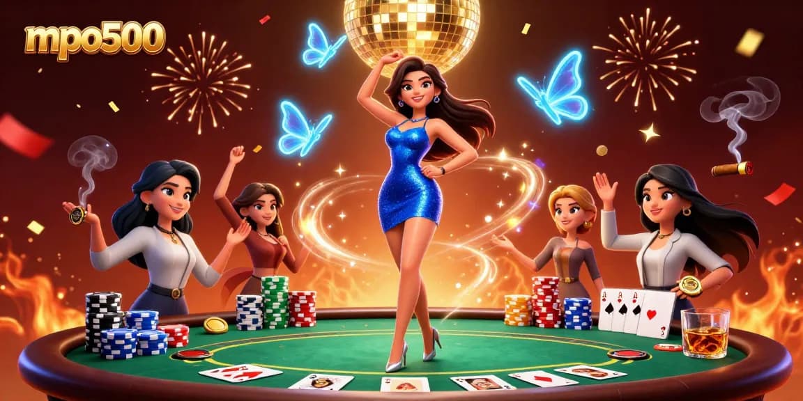 Experience the thrills of mpo500 with vibrant casino scenes and exciting gameplay elements.