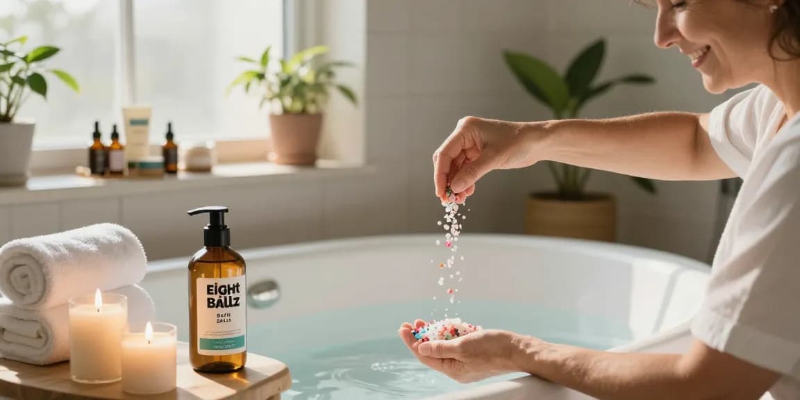 Experience ultimate relaxation as you buy-eight-ballz-bath-salts to transform your bathing ritual.