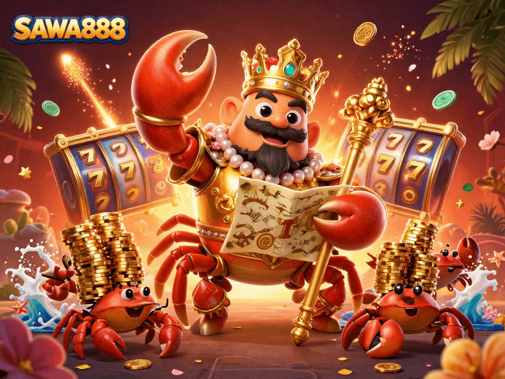 Experience thrilling gameplay at SAWA888 with vibrant casino elements showcasing excitement in slots.