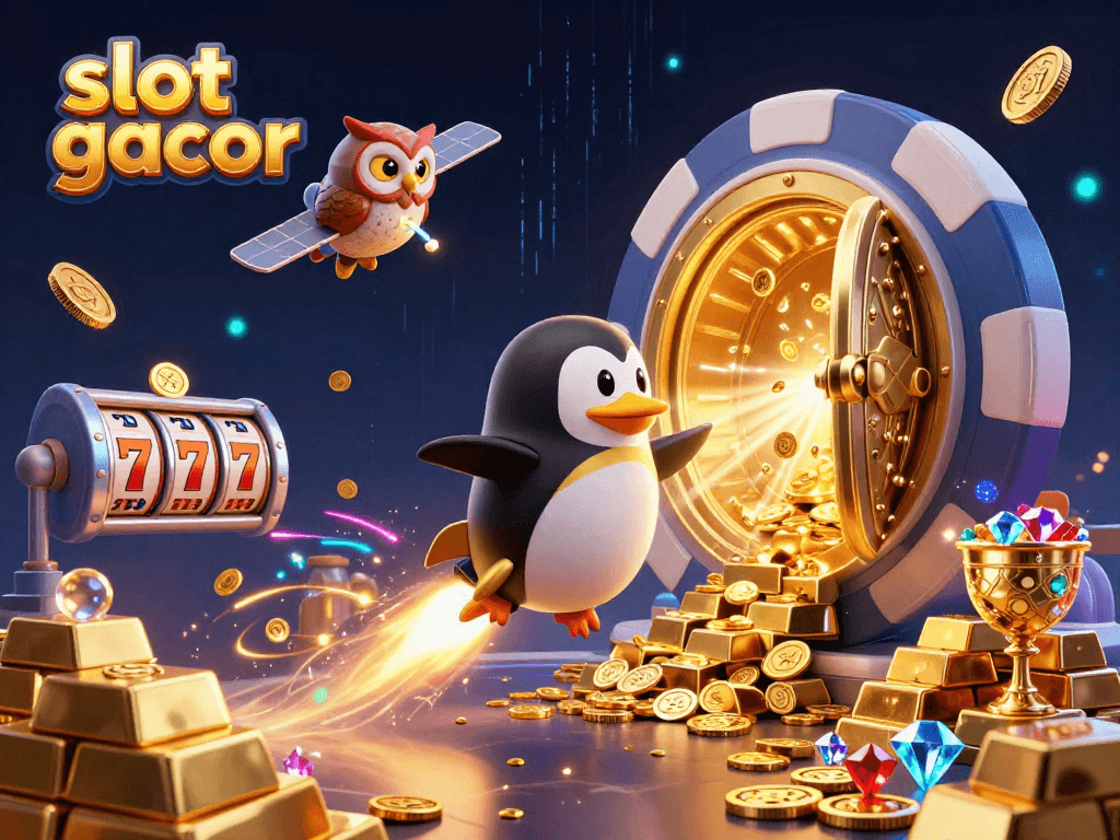 Spin to win with slot gacor as the rocket-powered penguin blasts to the casino!