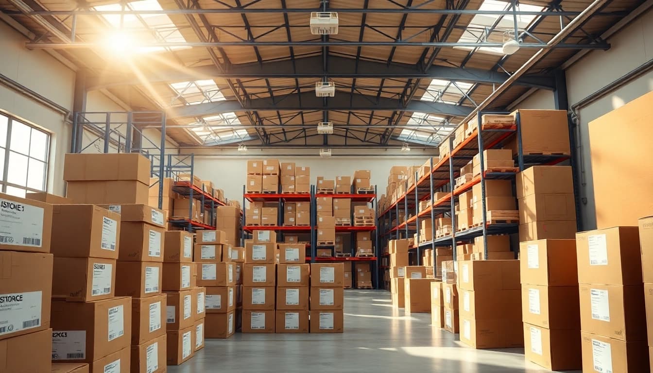 Organized self storage units showcasing security and efficiency in a bright facility.