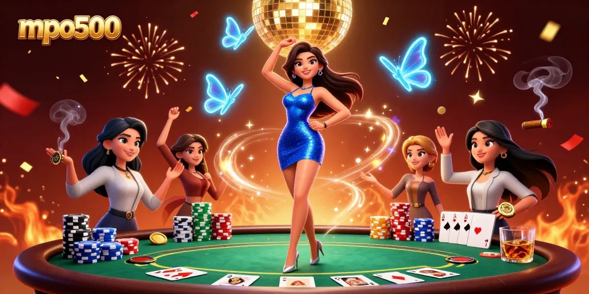 Experience the thrills of mpo500 with vibrant casino scenes and exciting gameplay elements.