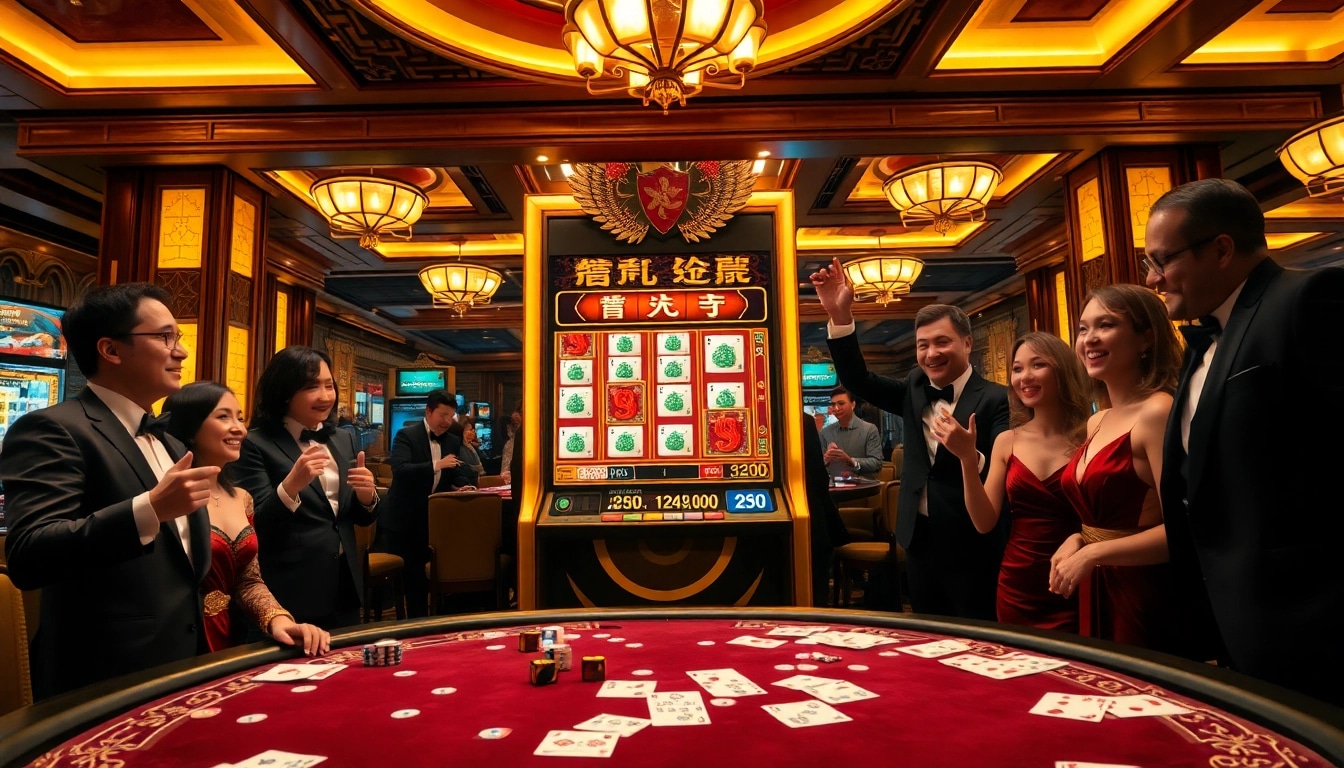 Experience the thrill of mahjong ways 2 with a winning slot machine in a luxurious casino setting.