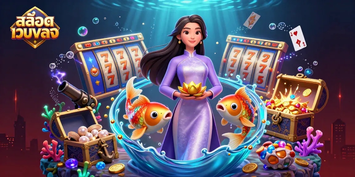 Play slot games with สล็อตเว็บตรง at a vibrant online casino showcasing winning energy and excitement.