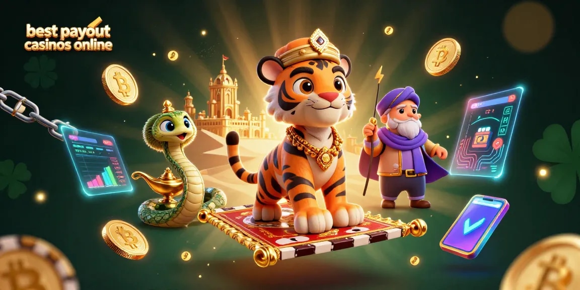 Win big at the best payout casinos online with thrilling 3D illustrations of gaming excitement.