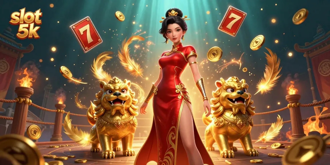 Experience the excitement of slot 5k gaming with dynamic reels and vibrant characters in action.