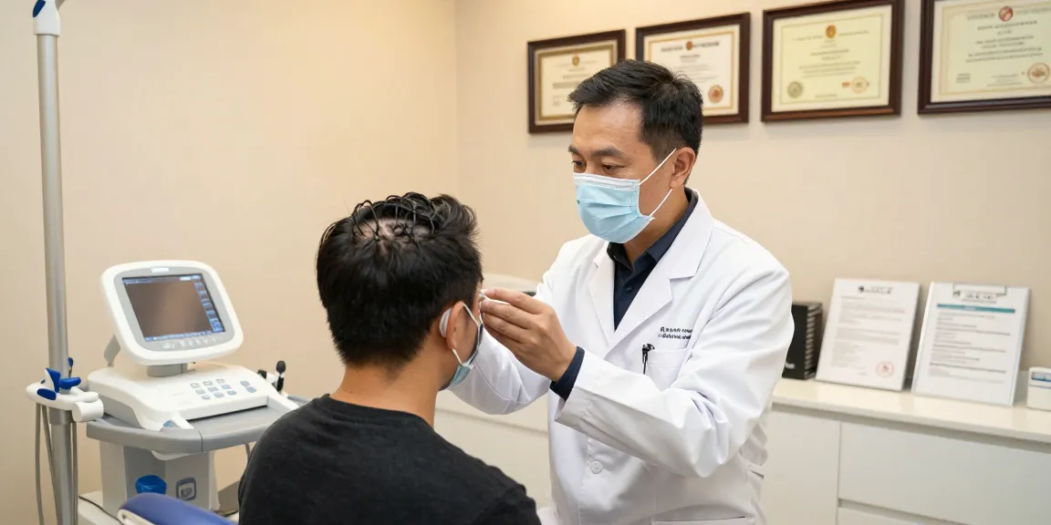 Hair transplant Turkey consultation in a modern medical clinic, showcasing patient care and expert advice.
