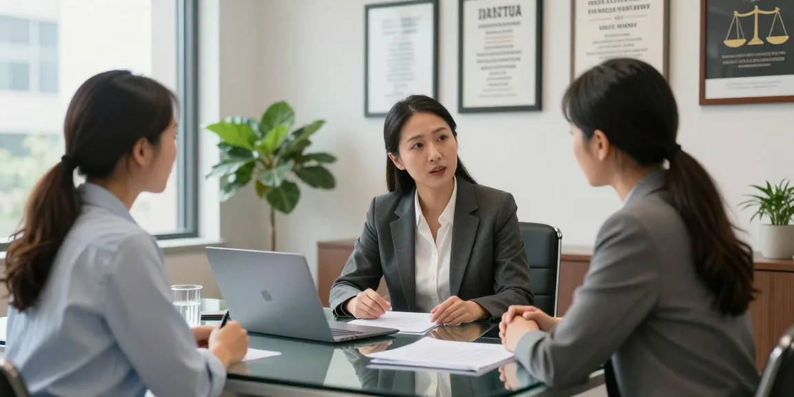 Marietta DUI defense attorney fees consultation with a client in a professional office setting.