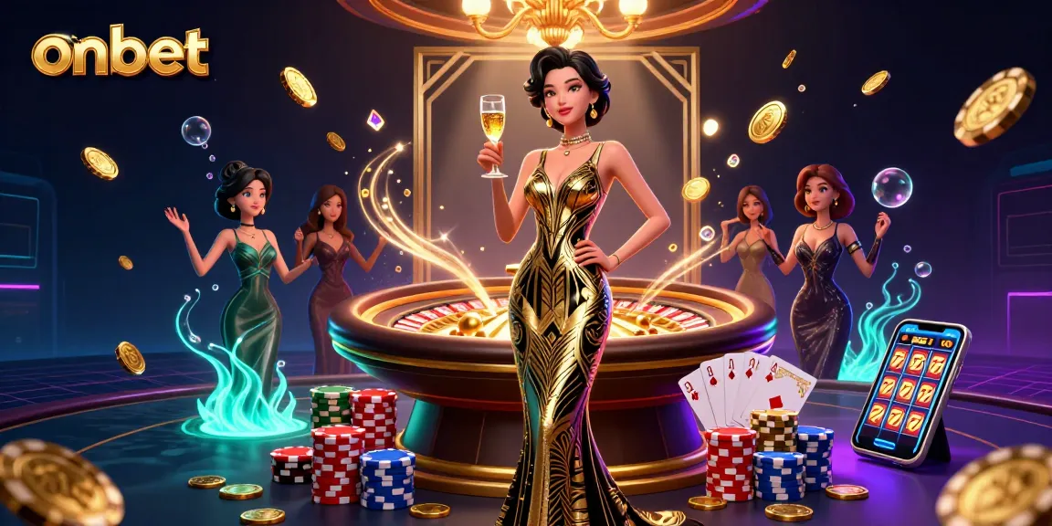 Engage in elite casino gaming at onbet featuring opulent elements and immersive atmosphere.