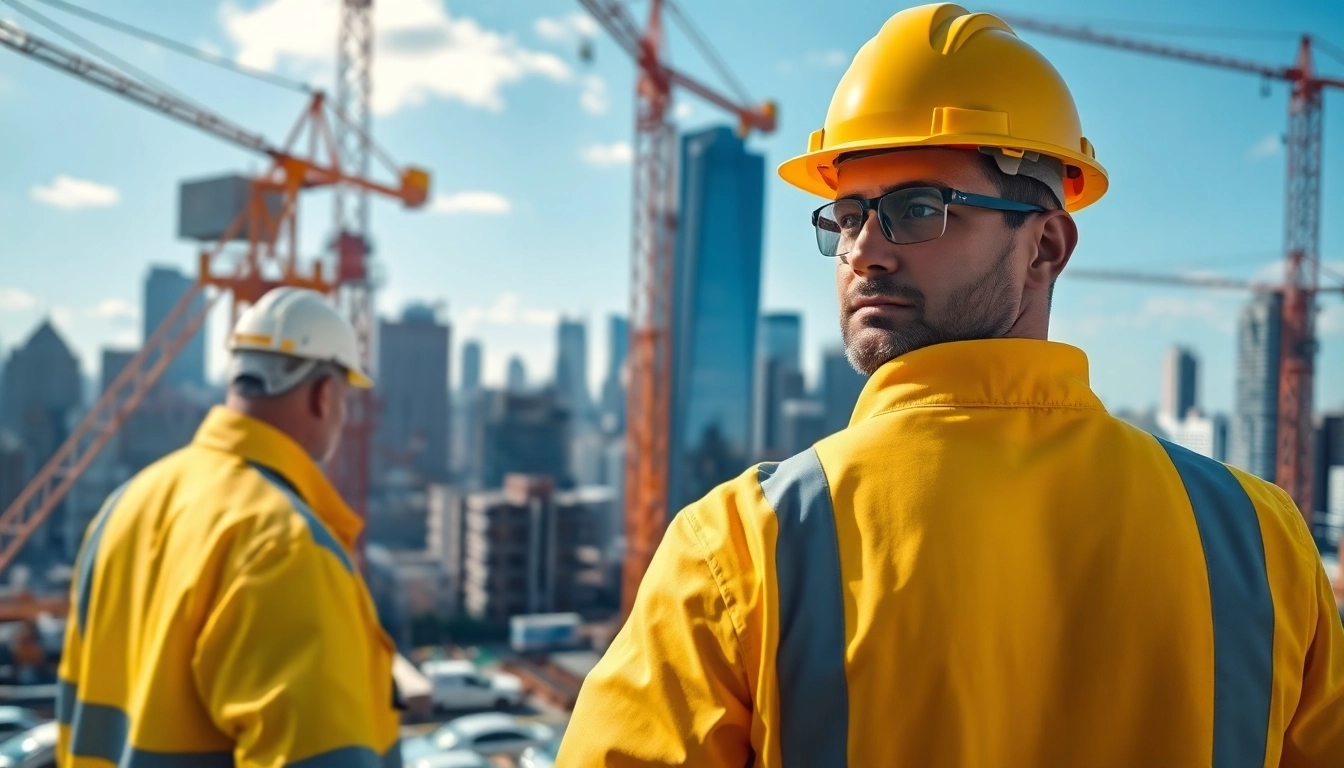 Showcasing a New York commercial general contractor managing a dynamic construction site.
