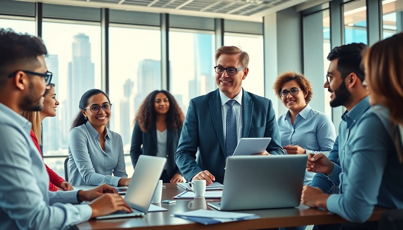 Engaging scene showcasing founder leadership insights through diverse teamwork in a bright office.