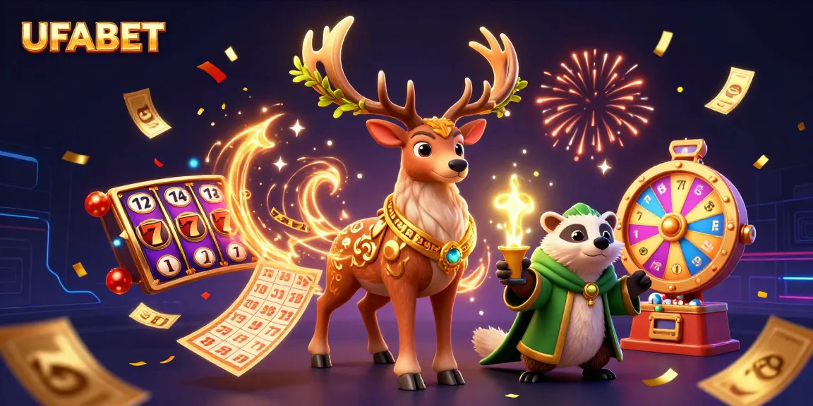 Experience thrilling slots at UFABET with dynamic game elements and an enchanting magical scene.