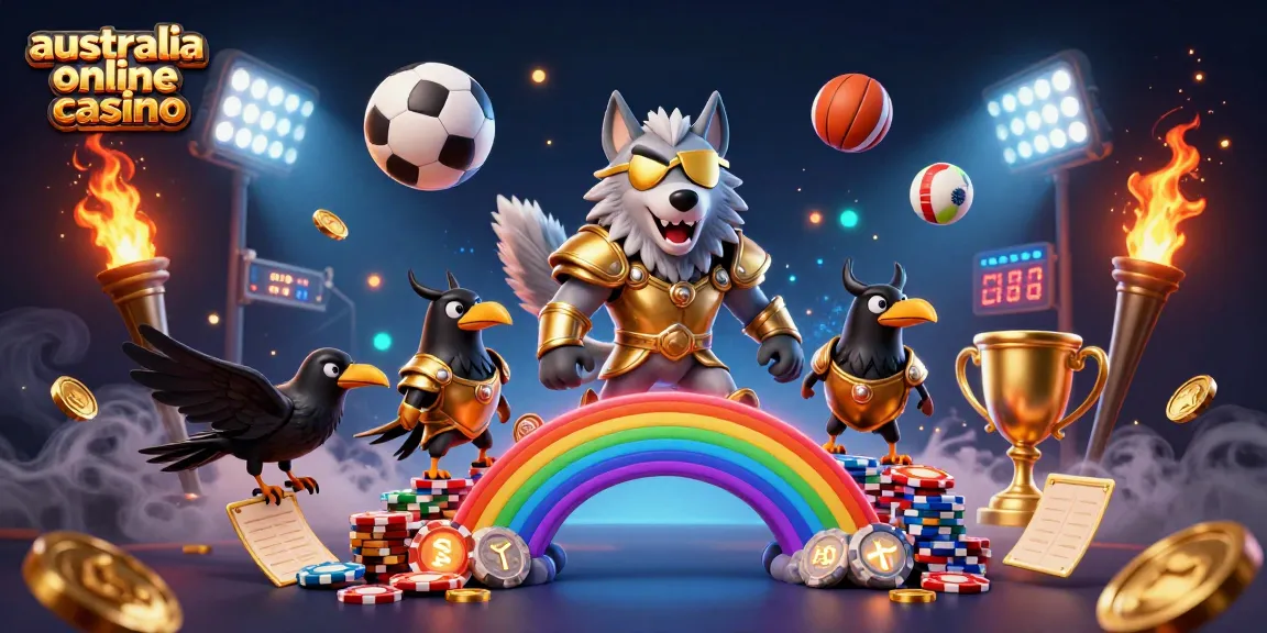 Experience thrilling action at the australia online casino with vibrant 3D characters and dynamic sports elements.