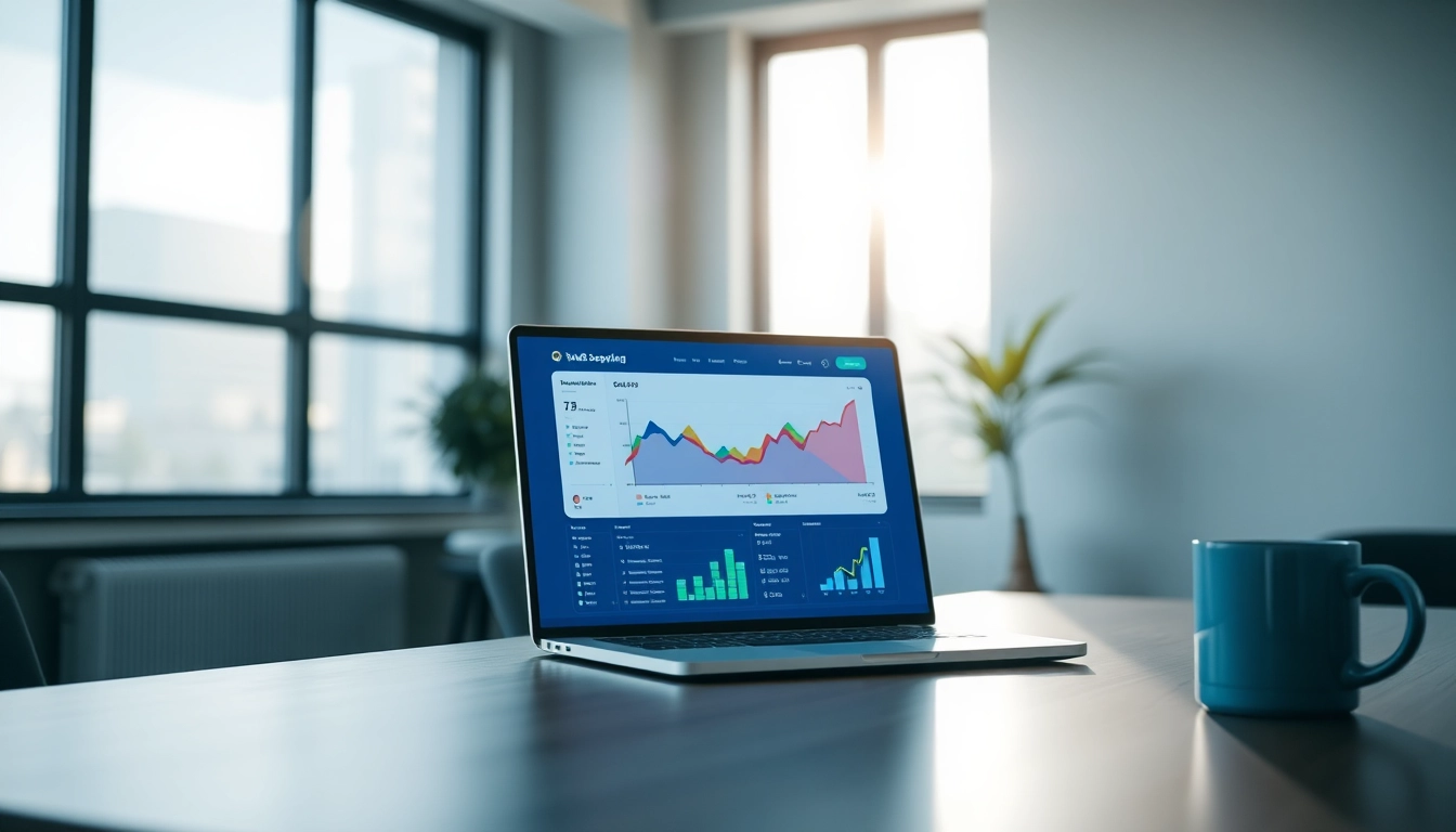 Web scrapping in a modern workspace featuring dynamic e-commerce dashboards.