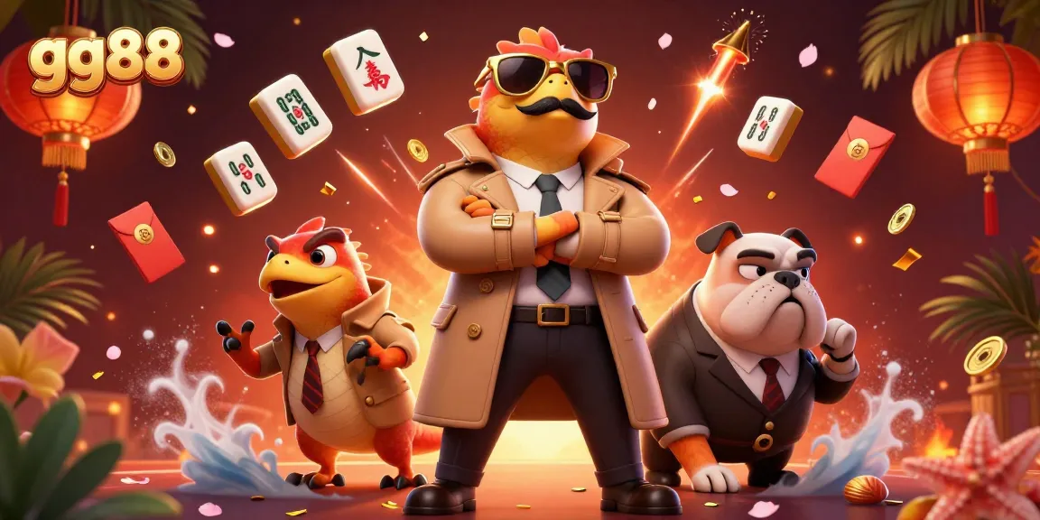 Win big at gg88 casino as raptors sneak into a VIP lounge while surrounded by festive decorations.