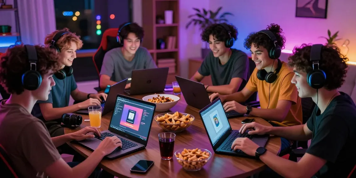 Pengguna KUDALIAR89 bersenang-senang bermain game online bersama teman-teman di ruangan yang terang dan nyaman.