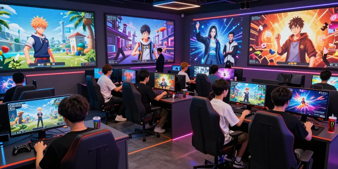Players engaged in the status game, creating personas and interacting with AI characters in a dynamic gaming environment.