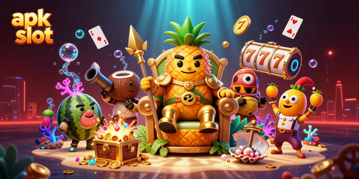 Experience exciting gameplay with apk slot featuring elaborate 3D characters and vibrant casino elements.