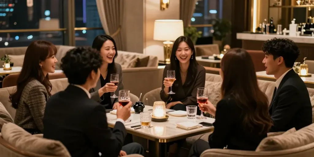 강남 구구단에서의 친구들과 즐거운 시간, 고급스러운 룸 환경