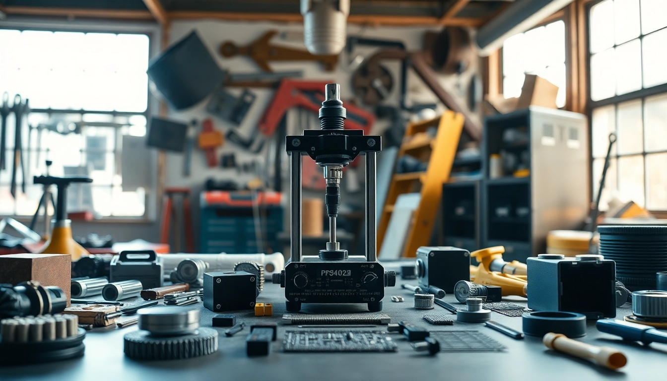 Assemble with precision using the pf940v2 jig displayed in a well-organized workshop setting.