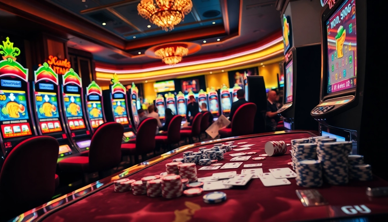 Try your luck on the slot demo scatter hitam machines with vibrant casino visuals.