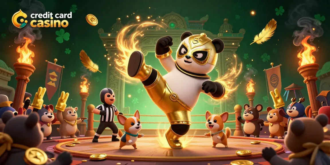 Witness the excitement of playing at a credit card casino with a vibrant 3D illustration