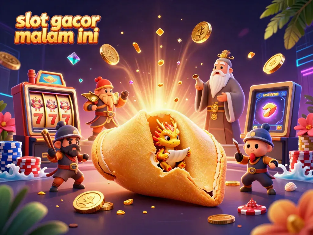 Mengklaim kemenangan dengan slot gacor malam ini yang penuh warna dan berenergi, visual kasino 3D yang menarik.