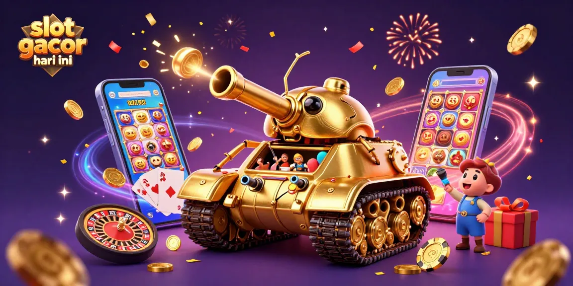 Experience the excitement of slot gacor hari ini with a vibrant 3D casino illustration featuring engaging characters and dynamic gaming elements.