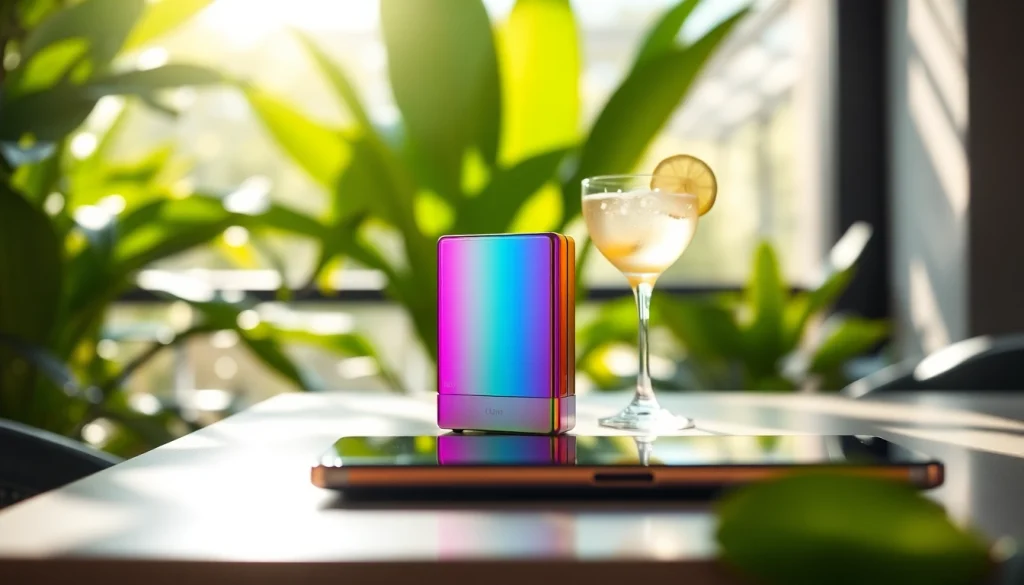 Elfbar in stilvollem, modernen Setting mit frischen Farben und entspanntem Ambiente.