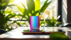 Elfbar in stilvollem, modernen Setting mit frischen Farben und entspanntem Ambiente.