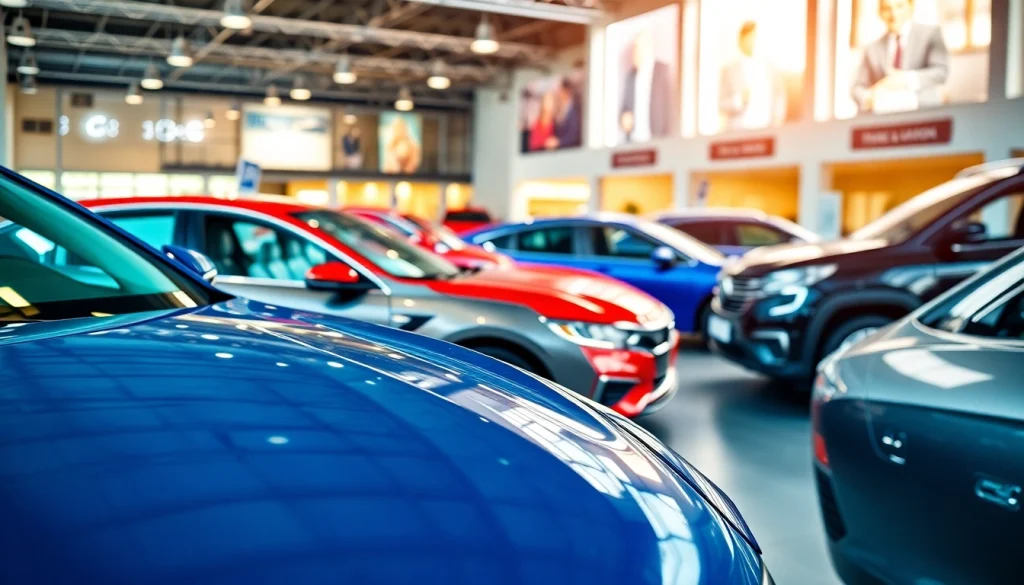 Discover how to Buy a car in various models showcased in a professional showroom.