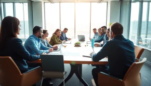 Analyze competitor pricing strategies in a team meeting, showcasing collaboration and strategic insights.