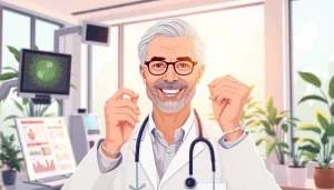 Enhance your healthspan with a friendly wellness expert in a tranquil clinic setting.