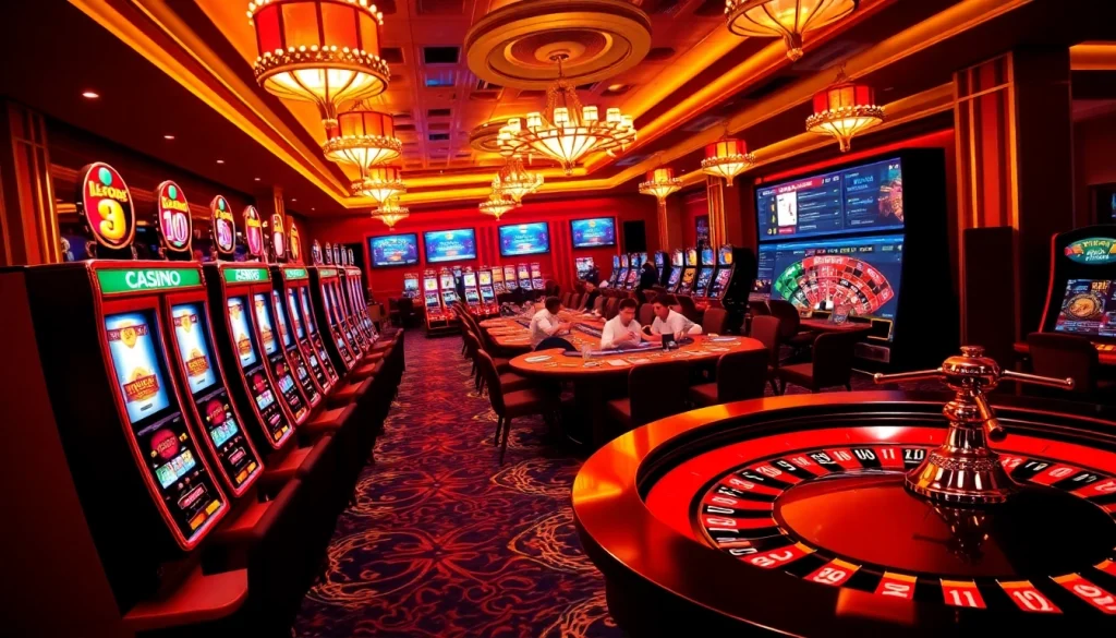 Experience bk8thai ทางเข้า gaming with vibrant casino machines and engaging online betting interfaces.