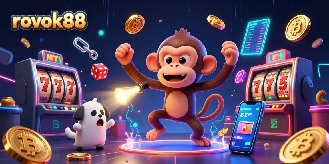 Experience thrilling gameplay with rokok88's engaging casino scene featuring lively characters and vibrant game elements.