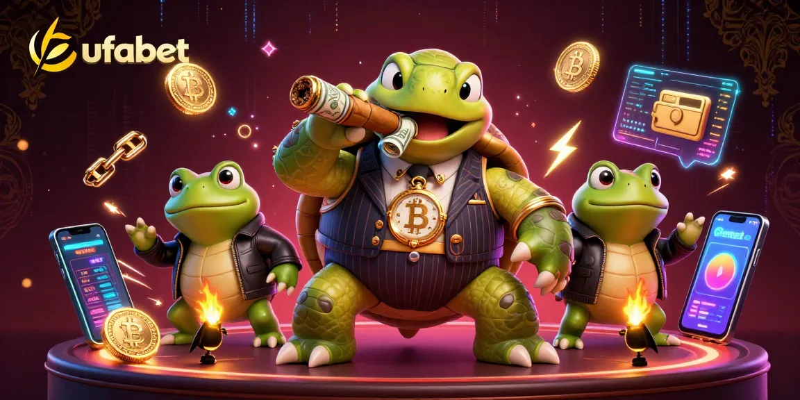 Win big at ufabet with vivid characters and dynamic casino elements in a vibrant 3D scene.