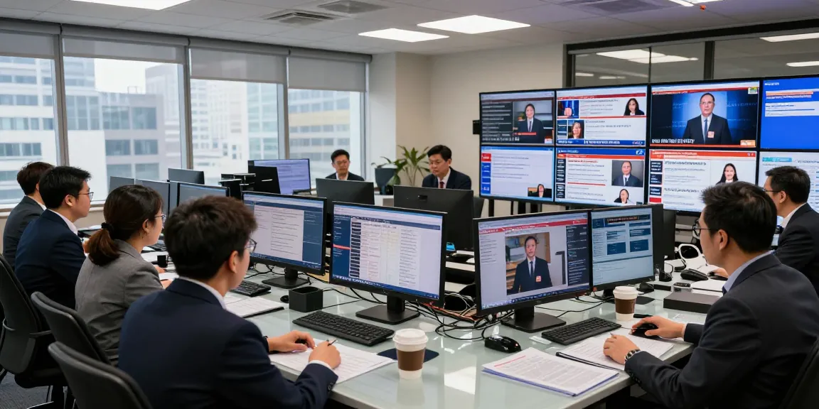 Newsroom at https://www.theindaily.com featuring journalists collaborating on breaking stories.