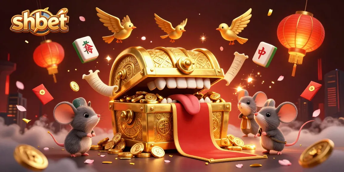 Experience thrilling adventures with shbet's magical treasure chest and festive gaming elements.